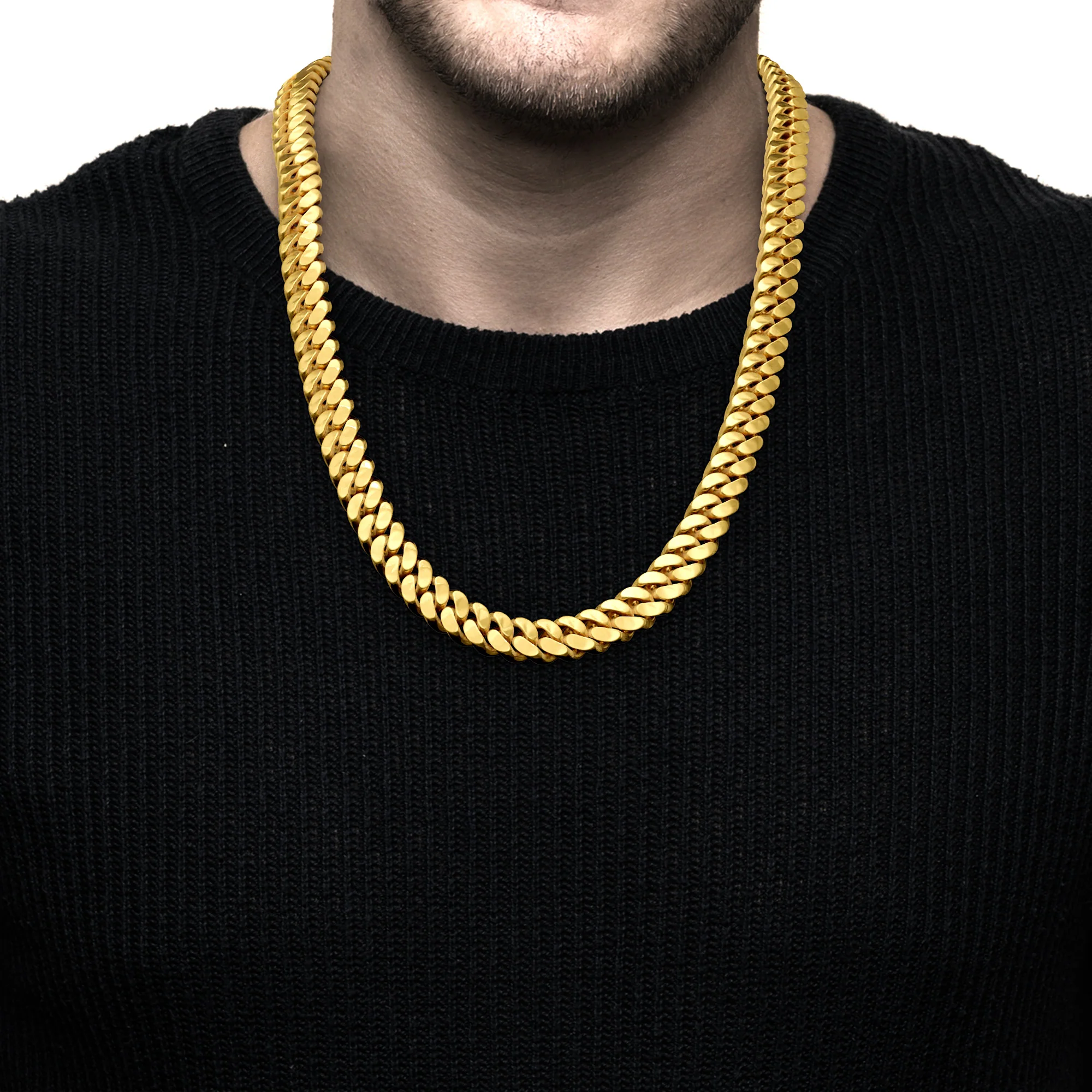 10 mm Miami Cuban Chain Necklace - Image 3