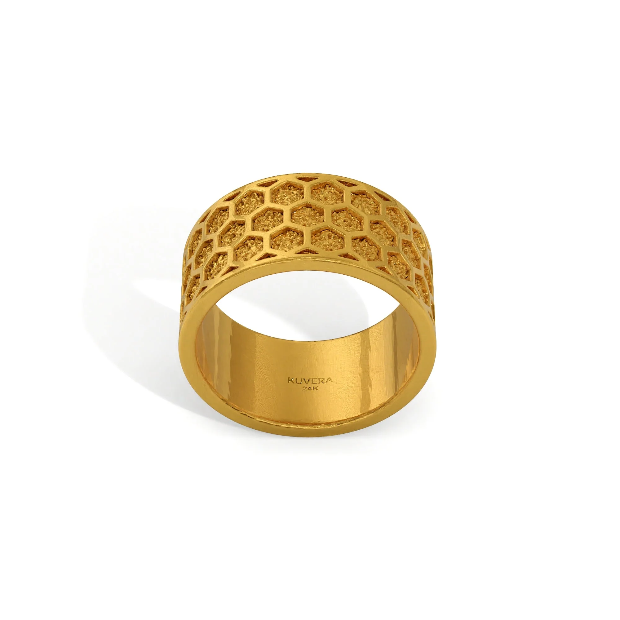 Honeycomb Band Ring - Image 3