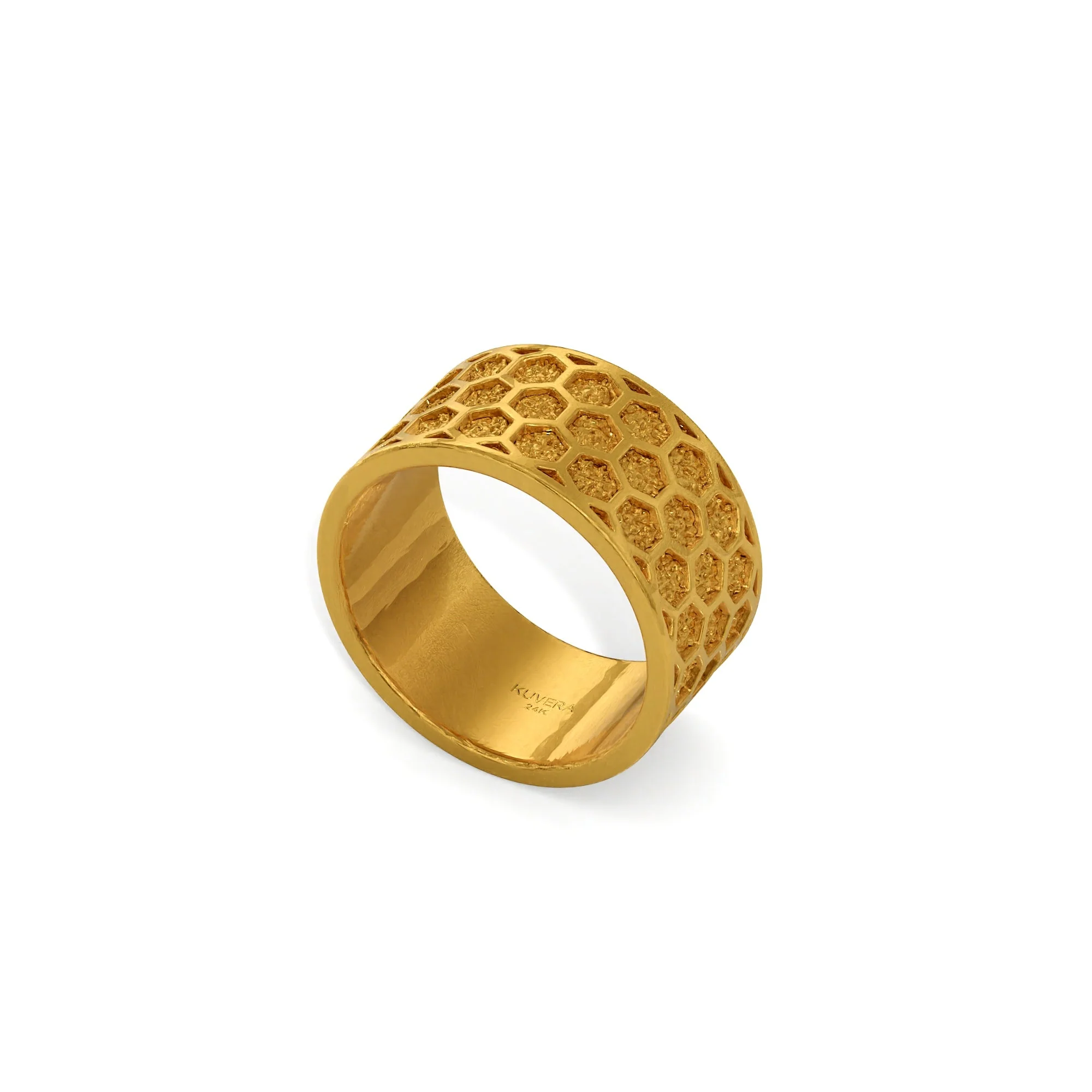 Honeycomb Band Ring - Image 4