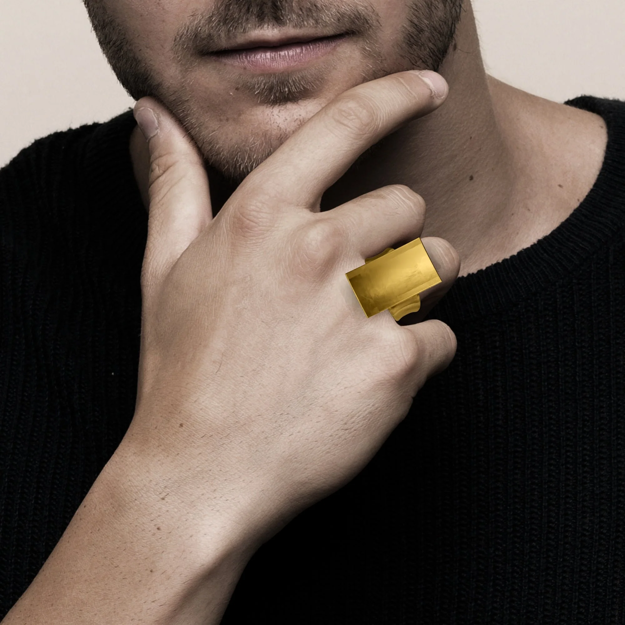 Rectangle Shield Ring - Image 5