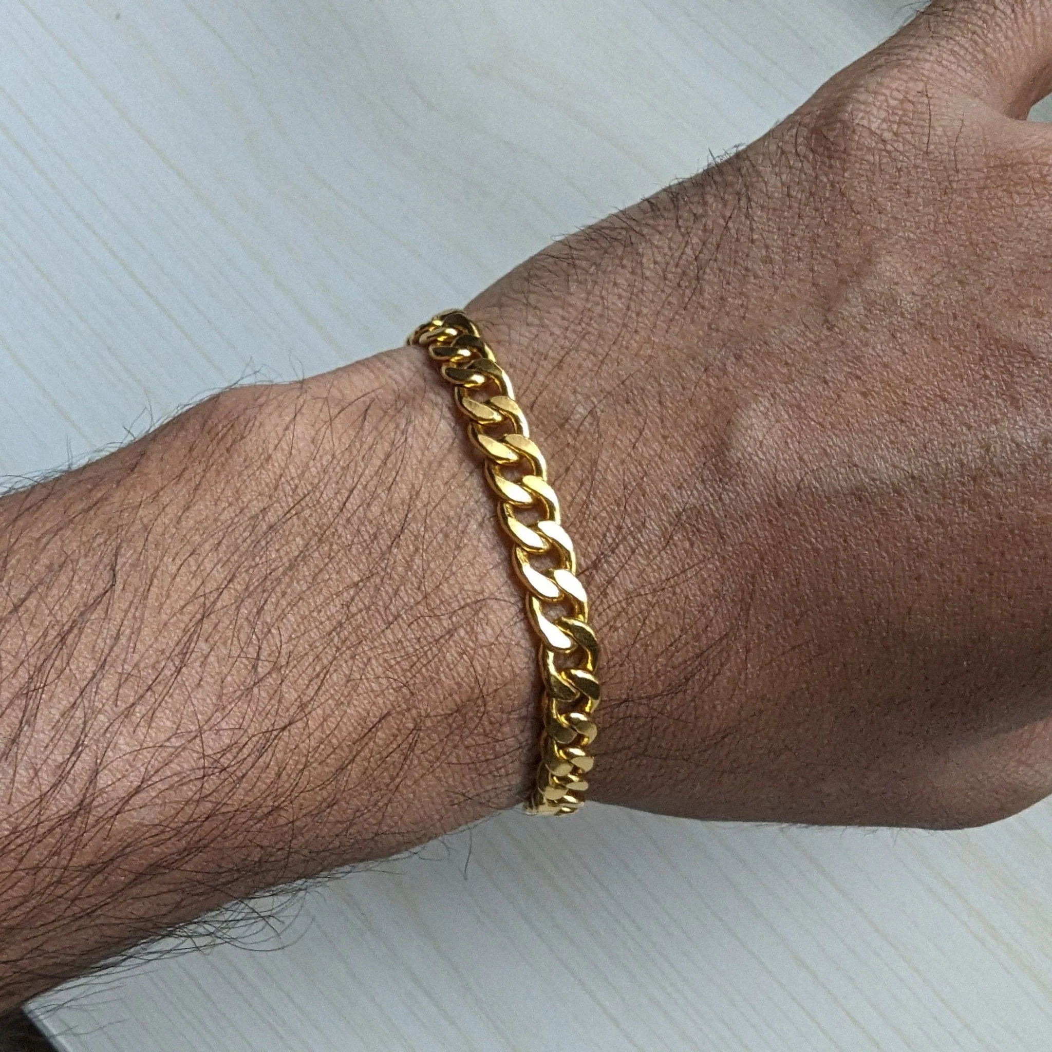 7mm Cuban Chain Bracelet - Image 5
