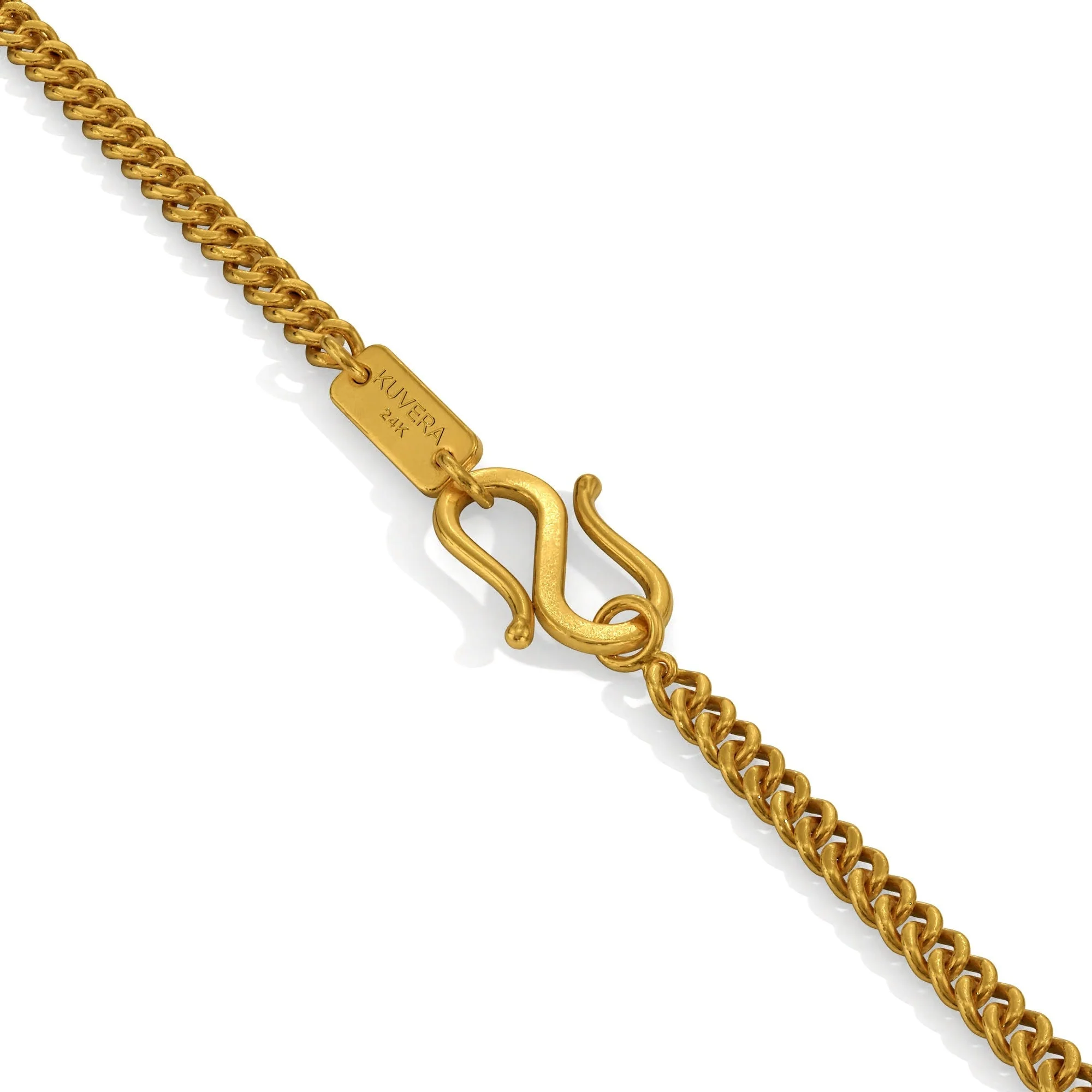 3mm Curb Chain Necklace - Image 10