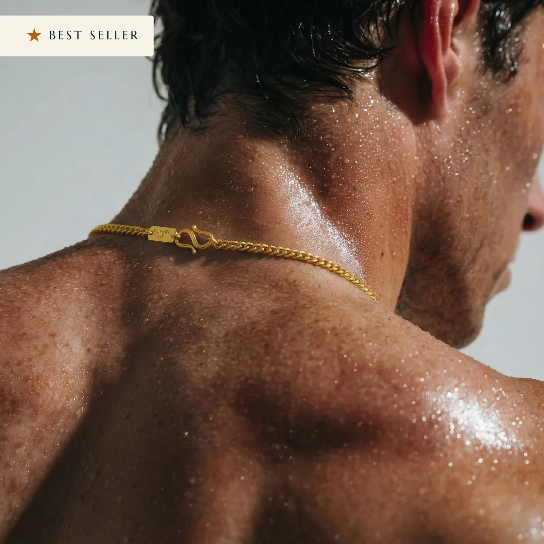 3mm Curb Chain Necklace - Image 3