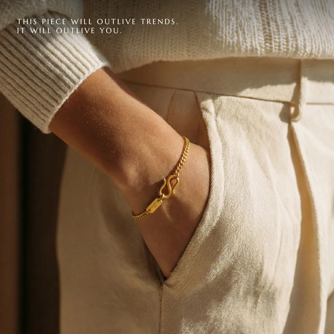 3mm Curb Chain Bracelet - Image 3