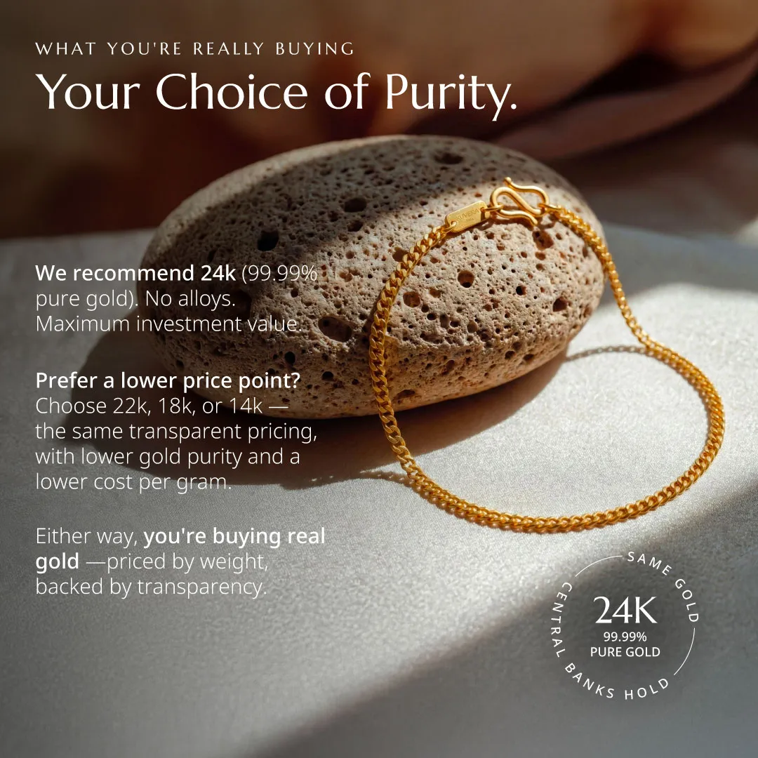 3mm Curb Chain Bracelet - Image 4