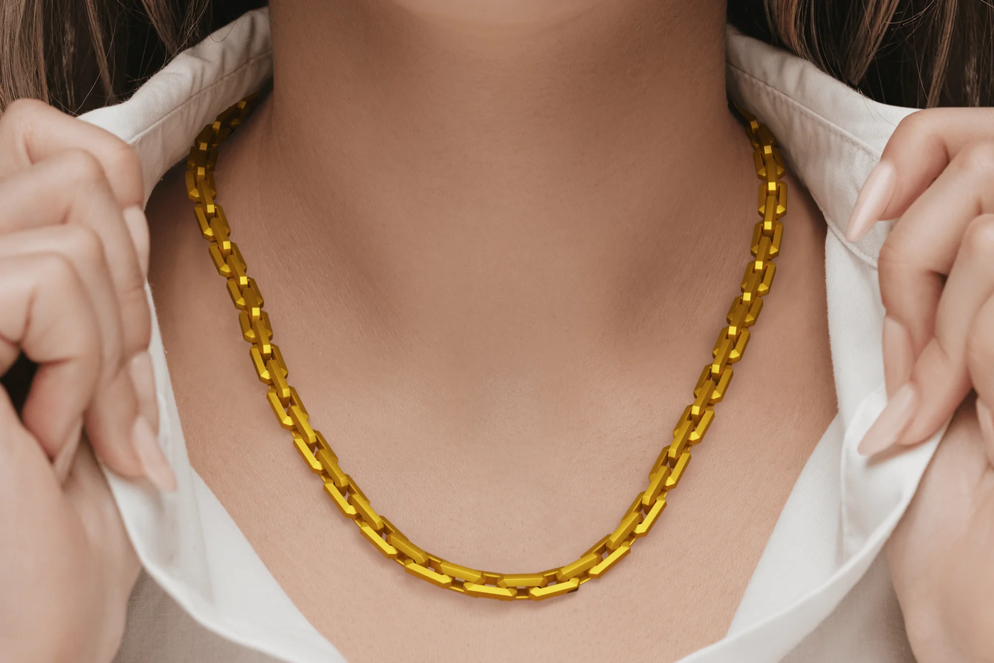 Heavy Chain Link Necklace - Image 4